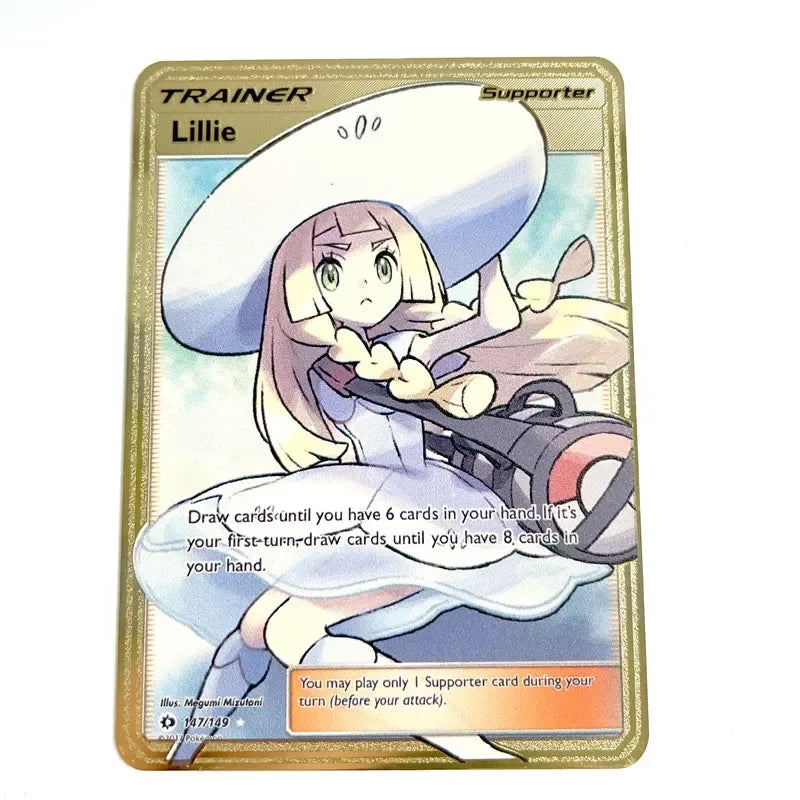 Spanish Pokemon Gold Metal Cards – Mewtwo, Pikachu GX & Charizard VMAX Set