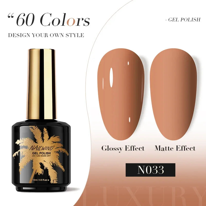 ROSALIND Gel Nail Polish 8ml - Semi-Permanent UV Gel, Solid Color, Salon Quality
