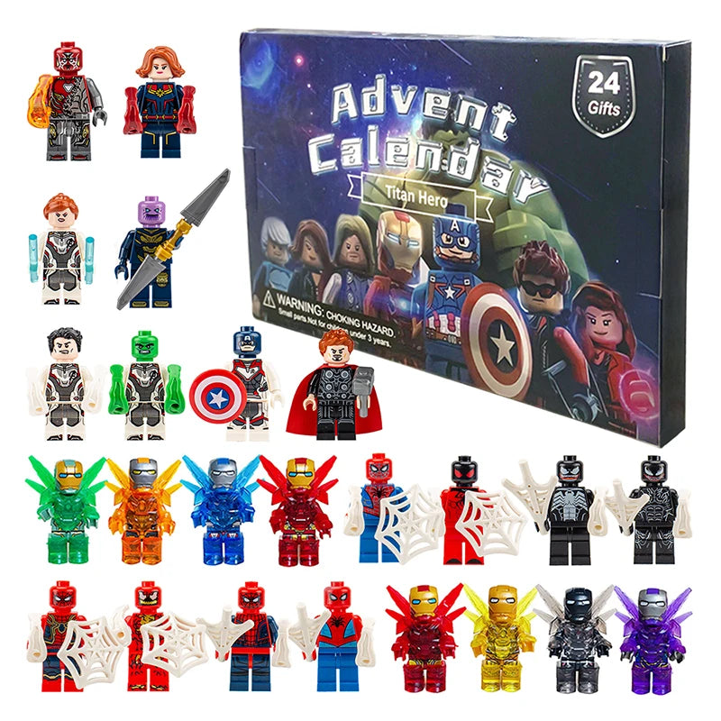 Marvel Advent Calendar 24pcs – Mini Superhero Figures