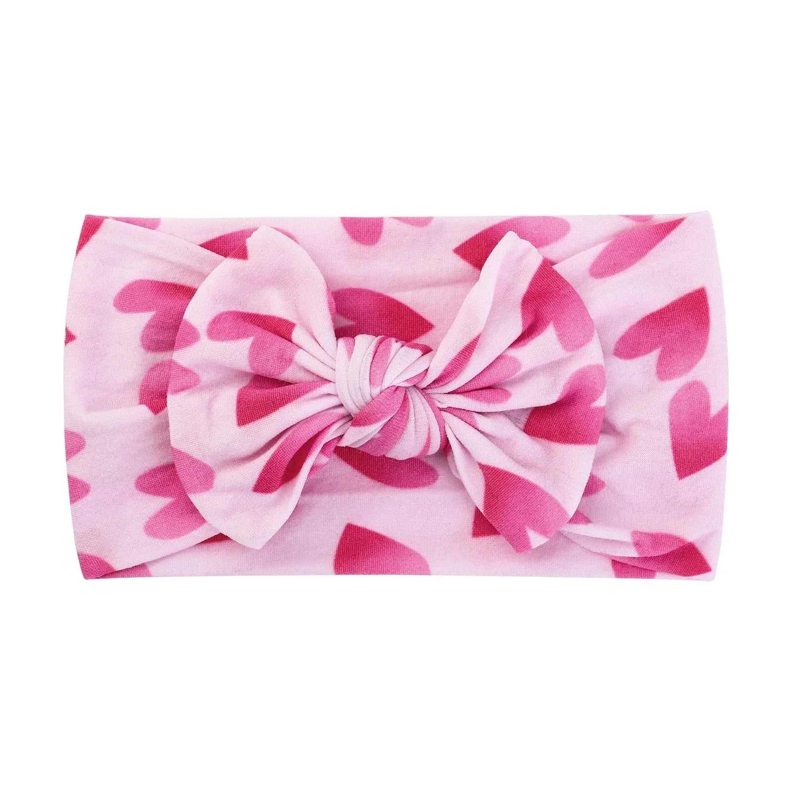 Baby Nylon Headscarf – Handmade Flower Elastic Headband for Newborns Ages 0–1