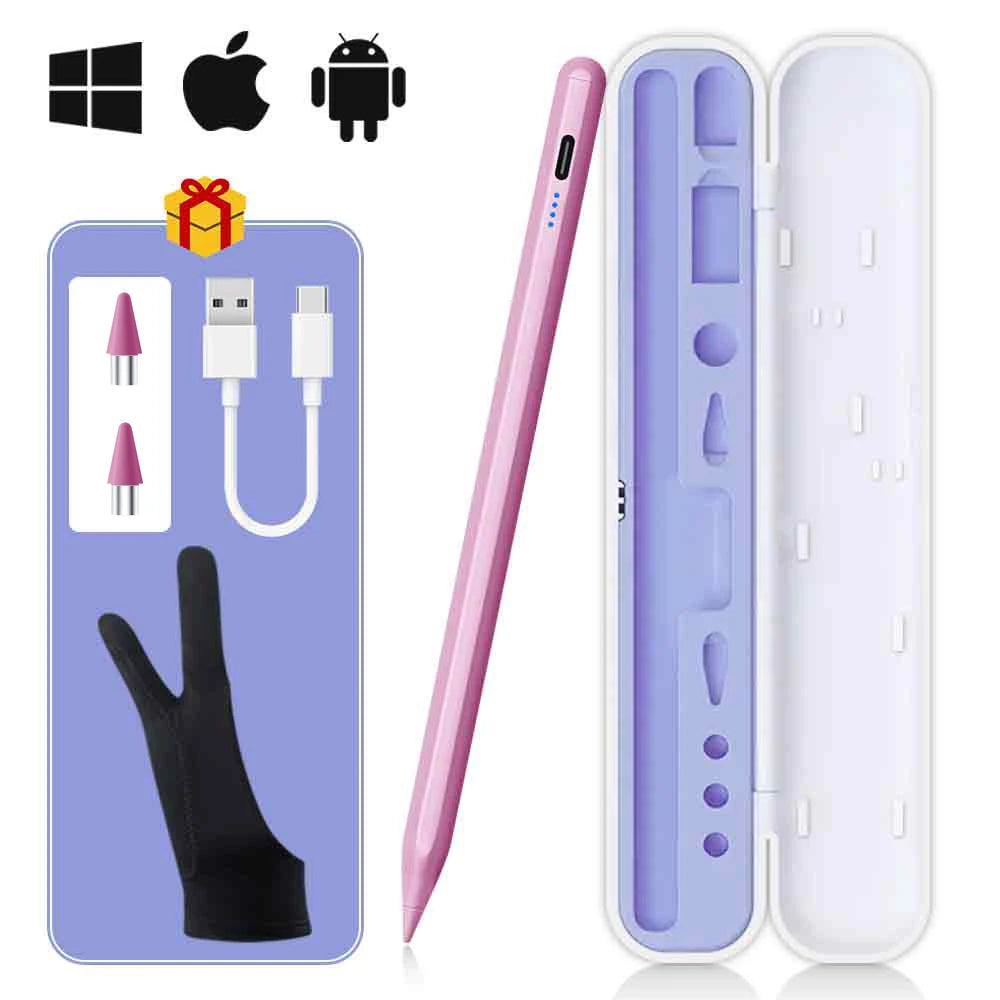 Universal Stylus Pen – Touch Pen for iPad, iPhone, Android Tablets & Smartphones + Pencil Case & Tips