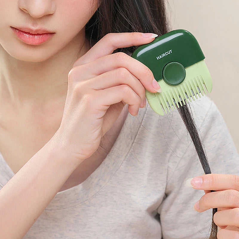 2-in-1 Split Ends Hair Trimmer Comb - Professional Hair Cutting Tool for Women & Girls