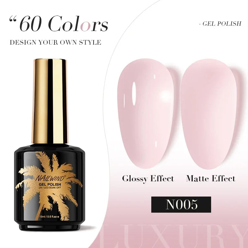 ROSALIND Gel Nail Polish 8ml - Semi-Permanent UV Gel, Solid Color, Salon Quality