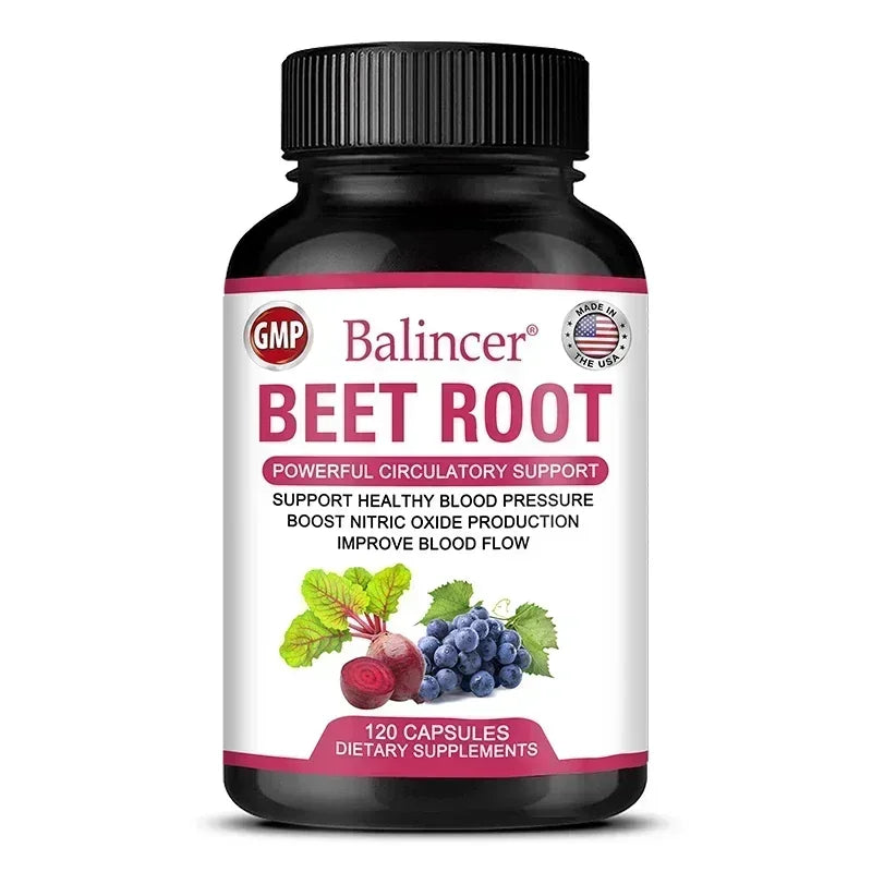 Beetroot Capsules – Organic Powder for Blood Circulation & Pressure