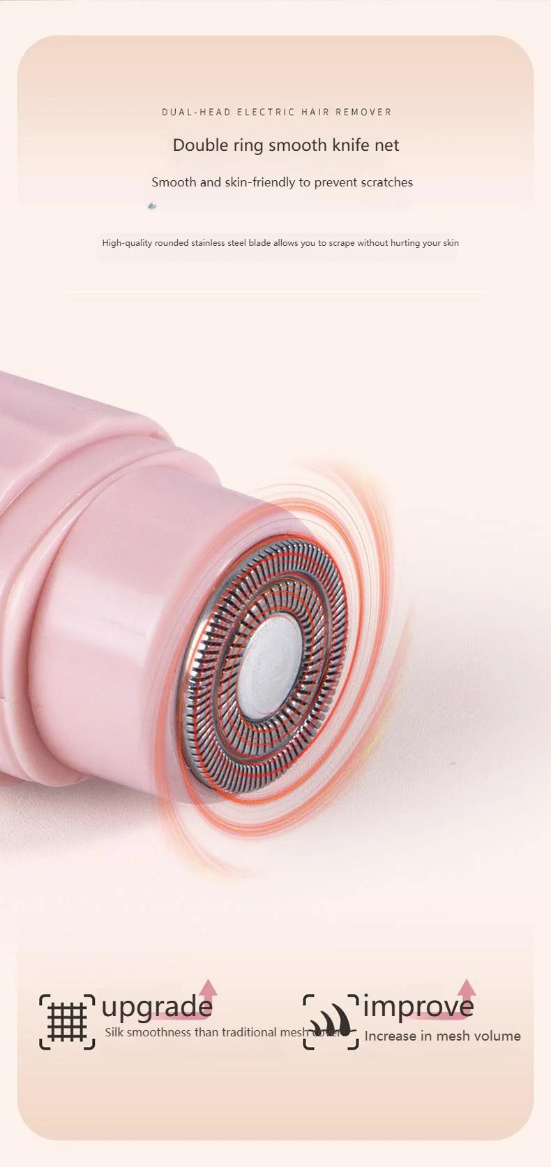 Electric Full Body Hair Remover for Women - Bikini, Legs, Underarms & Face