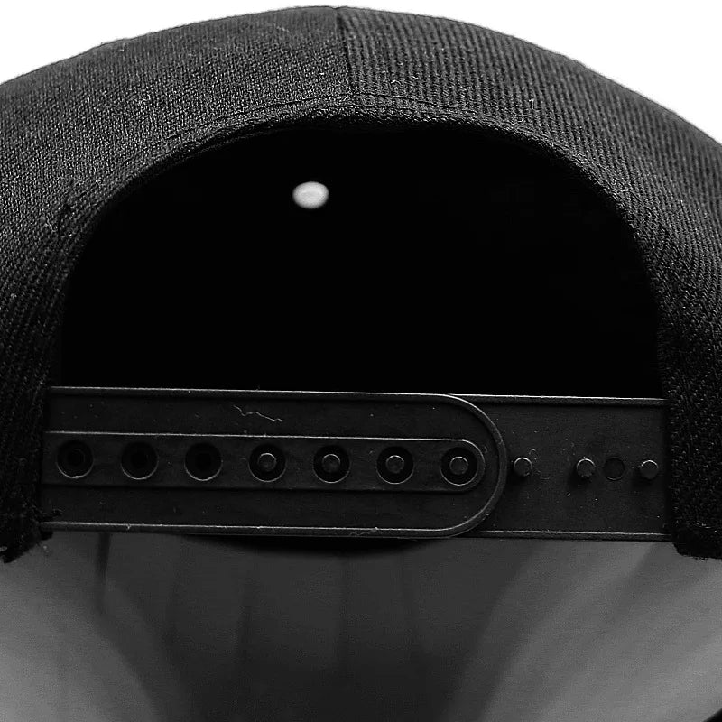 Five Row Rivet Baseball Cap - Hip-Hop Flat Brim Hat for B-Boy Street Dance & Break Dance