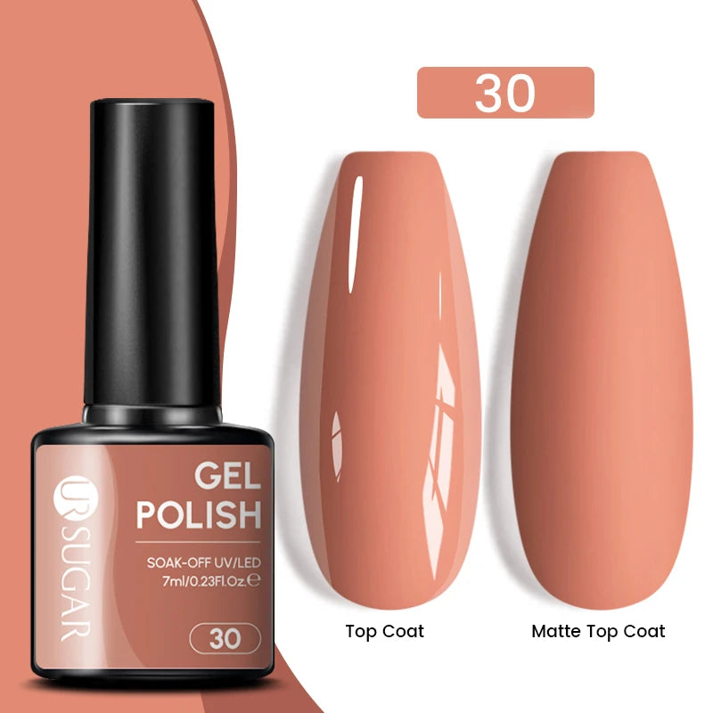 Dark Red Gel Nail Polish – Soak-Off LED/UV Gel Varnish for Salon & Home Use