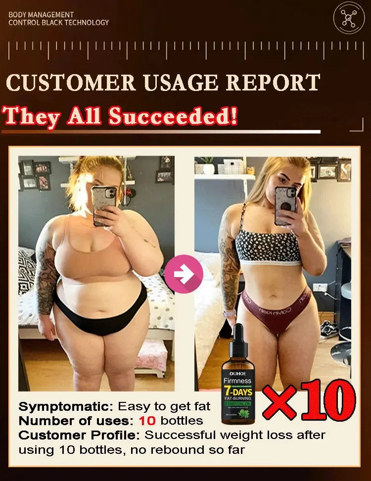 30ml Natural Weight Loss Oil for Women's Belly Fat Burning Stomach Fat Reducing Aid Fitness & Wellness Fat Burning Oil