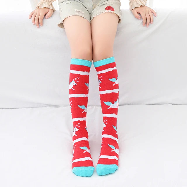 Cute Cartoon Kids Socks Animal Pattern Crew