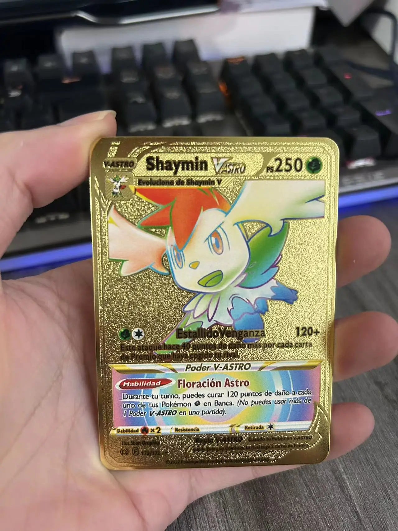 Spanish Pokemon Metal Cards – Mewtwo, Pikachu GX & Charizard VMAX Set