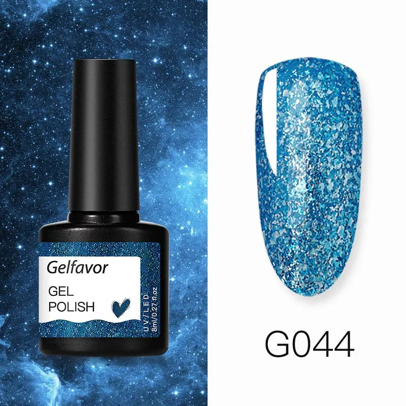 ROSALIND Gel Nail Polish 8ml - Semi-Permanent UV Gel, Solid Color, Salon Quality