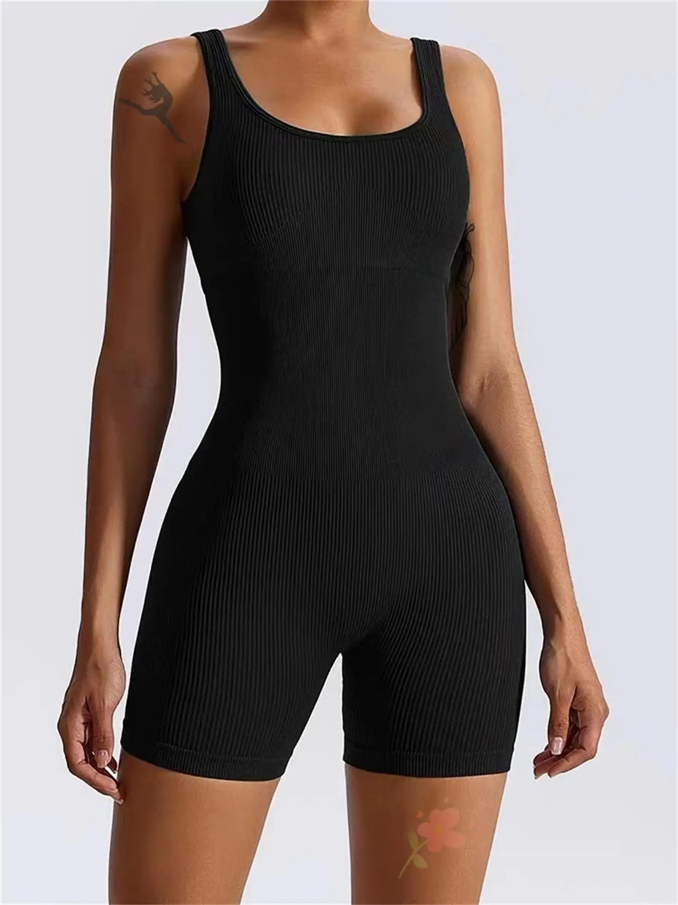 Women's Seamless Yoga Bodysuit - One-Piece Workout Romper