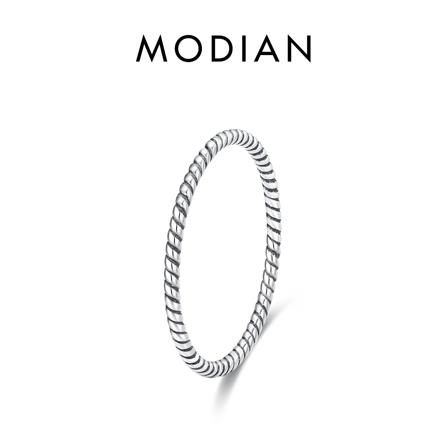 Sterling Silver Stackable Ring – Geometric Finger Ring Jewelry