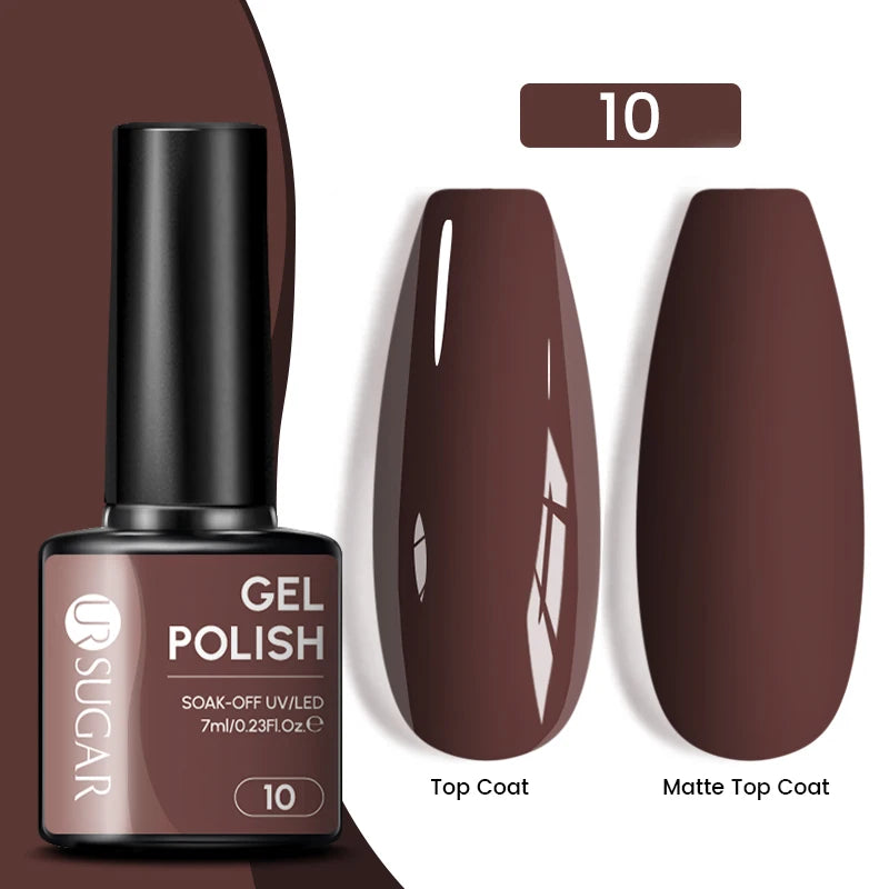 Glitter Gel Nail Polish – Semi-Permanent UV LED Gel with Sparkling Shimmer Finish