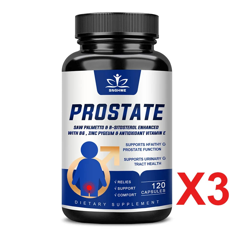 Prostate Saw Palmetto and Beta Sitosterol Supplement Men's Prostate Health Support Size Supports Urinary Relief Bladder Control
