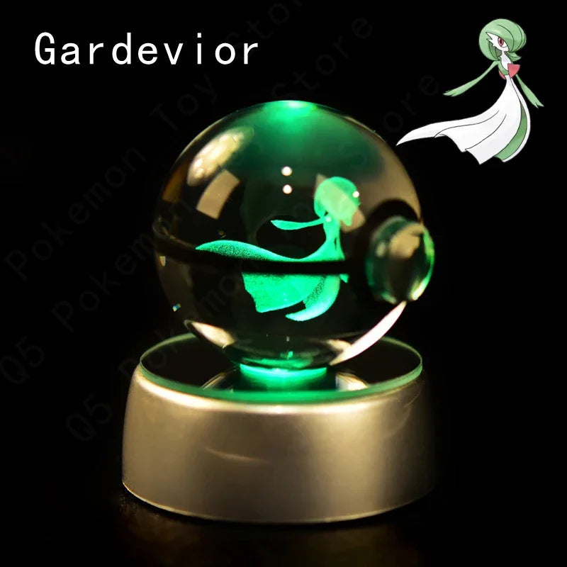 Pokemon Crystal Ball LED Night Light – Anime Lamp