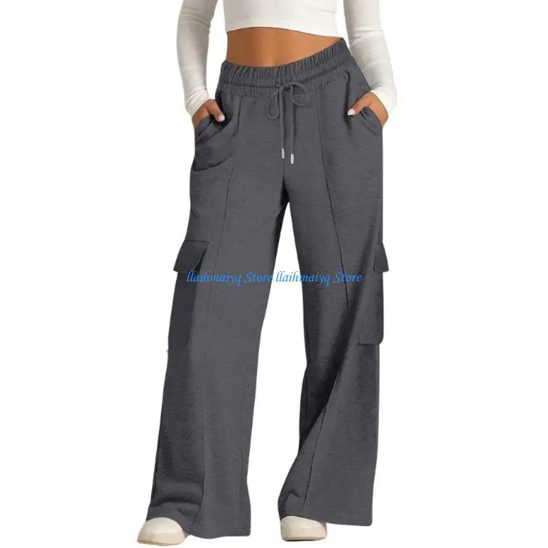 Women's High-Waist Baggy Joggers - Workout & Casual Sweatpants