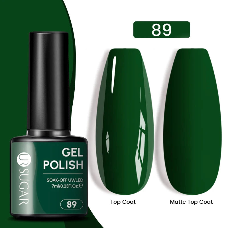 Glitter Gel Nail Polish – Semi-Permanent UV LED Gel with Sparkling Shimmer Finish