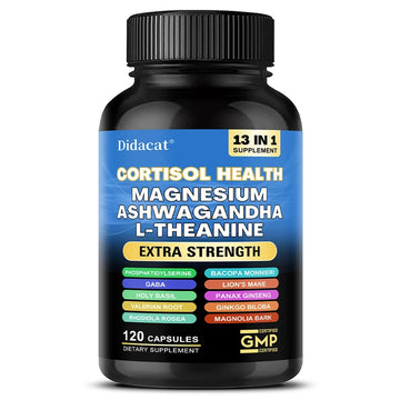 13-in-1 Cortisol Support Supplement with Magnesium & Ashwagandha
