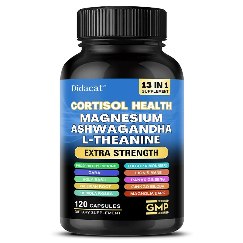 13-in-1 Cortisol Support Supplement with Magnesium & Ashwagandha