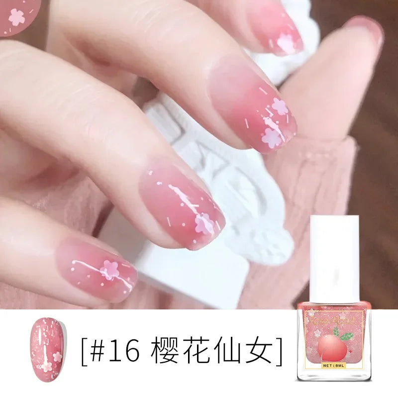 Water-Based Peelable Nail Polish - Fast Drying, Odorless, No UV Lamp Needed
