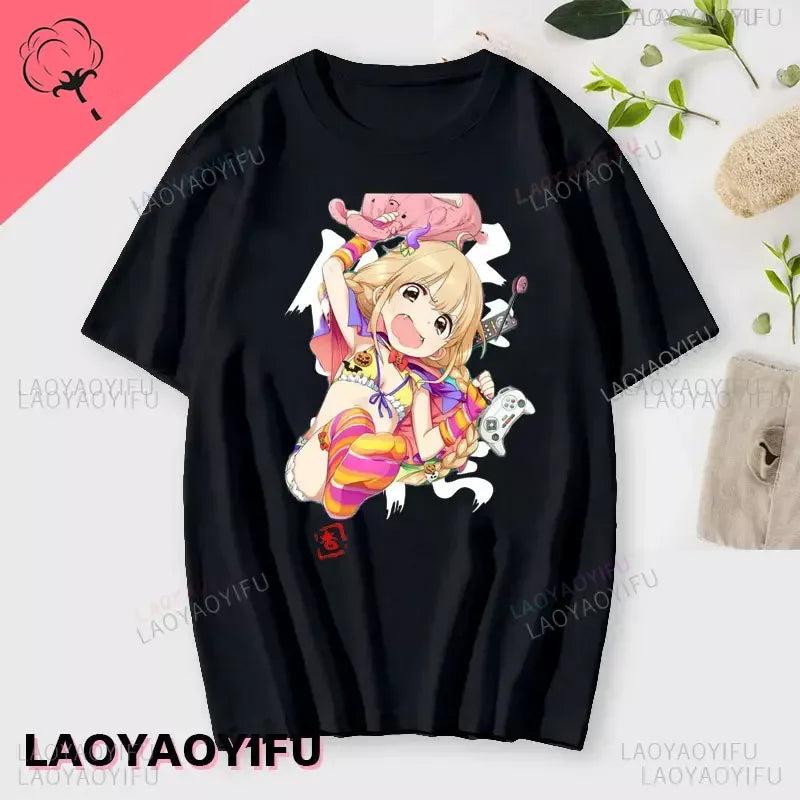 If You Work You Lose” Anzu Futaba Anime T-Shirt – Kawaii Cotton Tee 2024