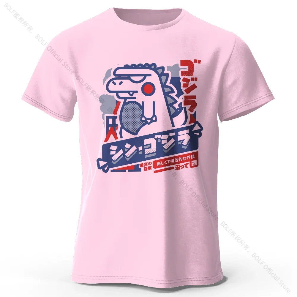 Harajuku Animal Print Cotton T-Shirt Unisex Casual