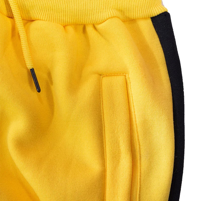 Men's Colorblock Athletic Joggers - Warm Workout Sweatpants