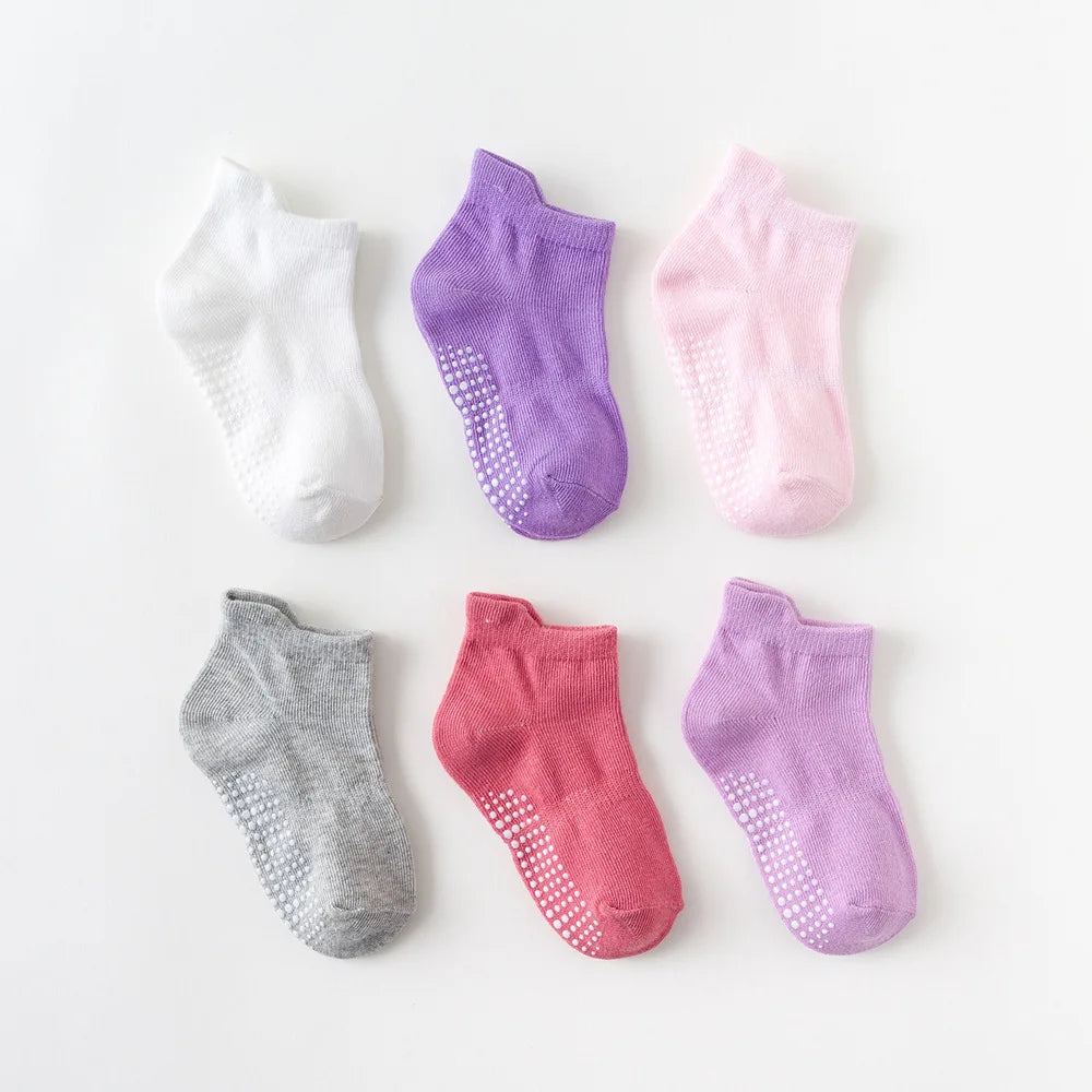 Children Anti-Slip Cotton Socks Floor Grip Socks