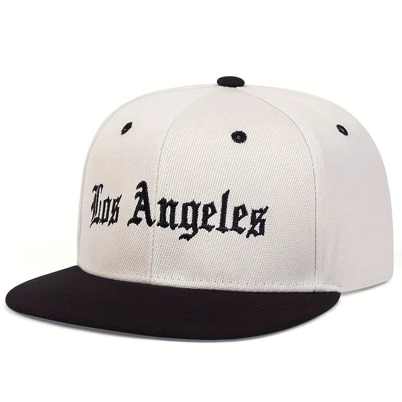 Los Angeles Basketball Cap - Cotton Hip-Hop Snapback Hat for Outdoor & Casual Wear