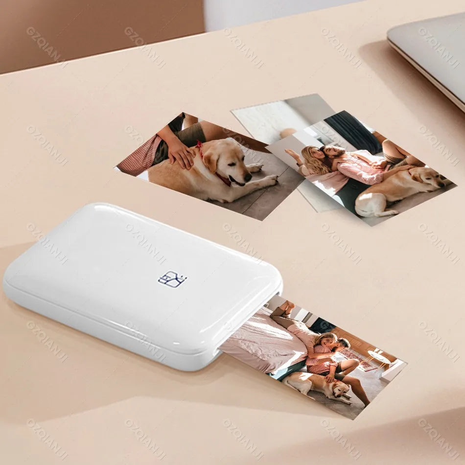 Portable Pocket Photo Printer – Wireless Bluetooth Zink 2x3" Color Printer