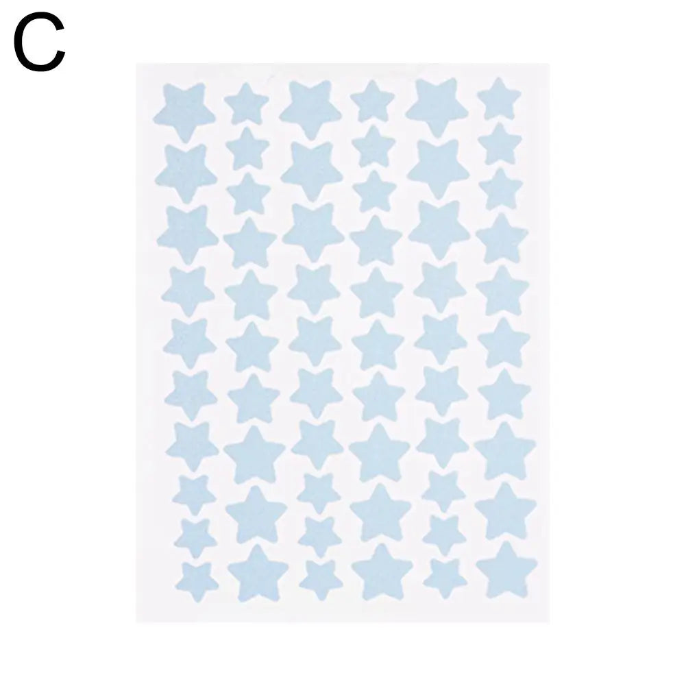 Colorful Star-Shaped Acne Patches - 60 Pack | Cute Pimple Stickers