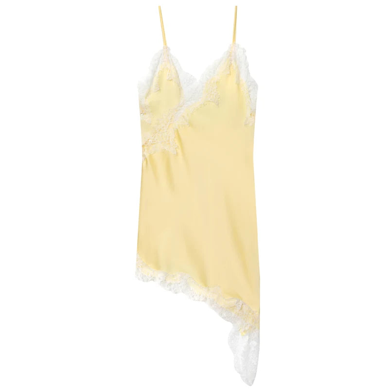 HXAO Lace Asymmetric Mini Dress – Summer 2025 Evening