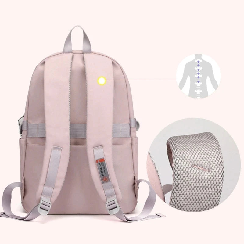 School Backpack for Girls - Kids Teen Women Bookbag for Primary & Secondary Students