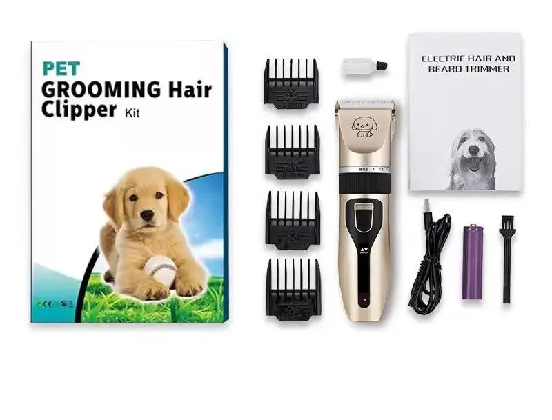 Professional Pet Grooming Clippers - Cordless Rechargeable for Dogs, Cats & Rabbits