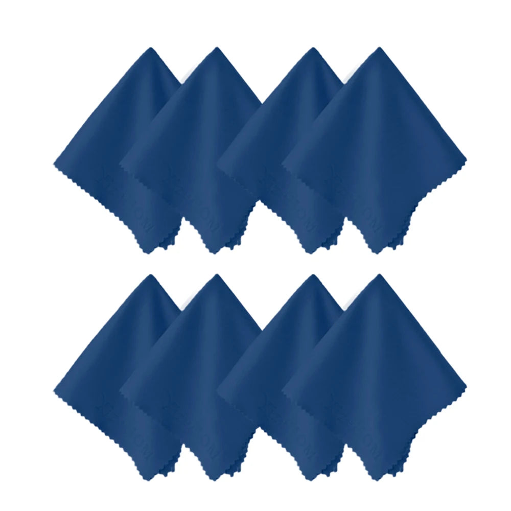 XizeHOM Conjunto de 8 Panos de Microfibra para Limpeza de Óculos – Lenços para Lentes e Telas de Celular