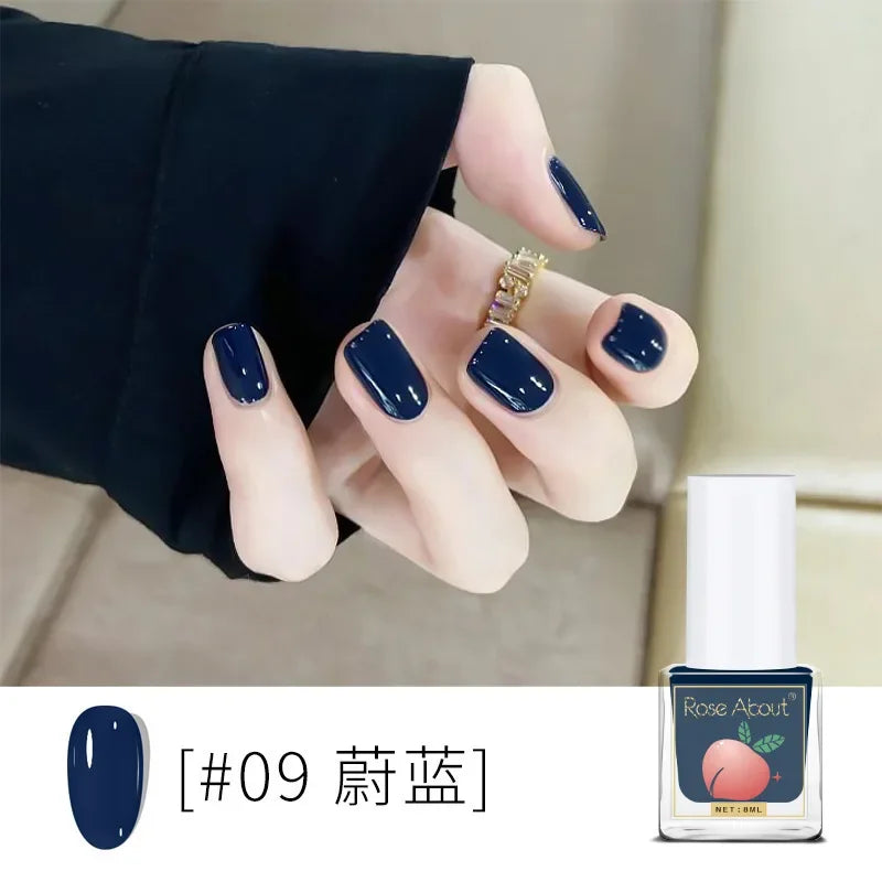 Water-Based Peelable Nail Polish - Fast Drying, Odorless, No UV Lamp Needed