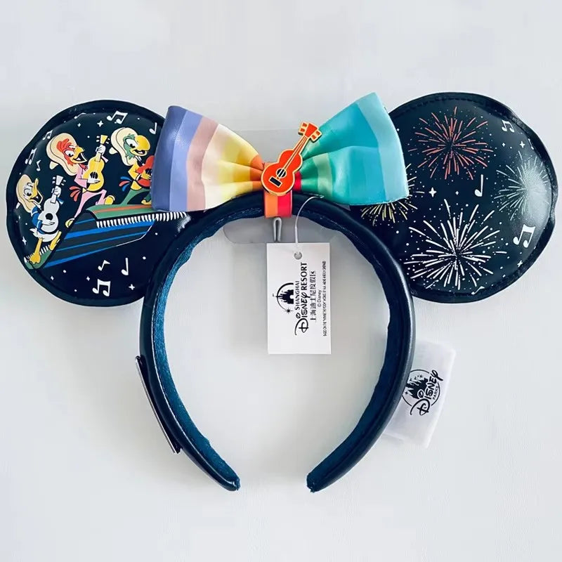Disney Mickey Ears Headband – Minnie Sequin Party Hairband for Women & Girls