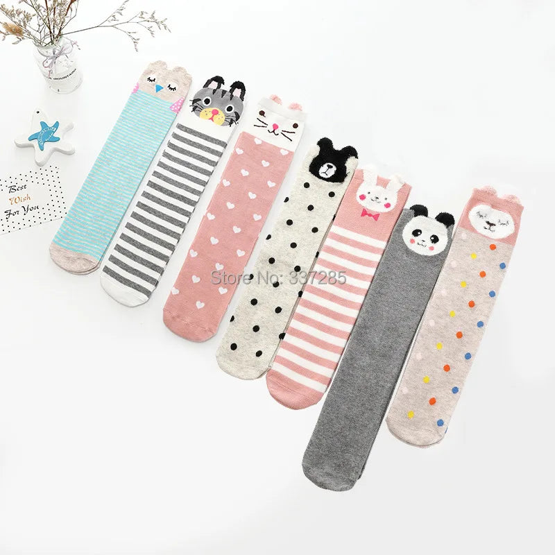 Cute Cartoon Kids Socks Animal Pattern Crew