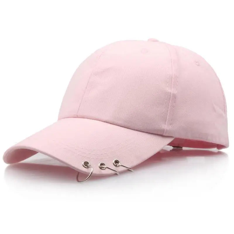 Ring Circle Baseball Cap - Korean K-Pop Style Snapback Dad Hat for Men & Women