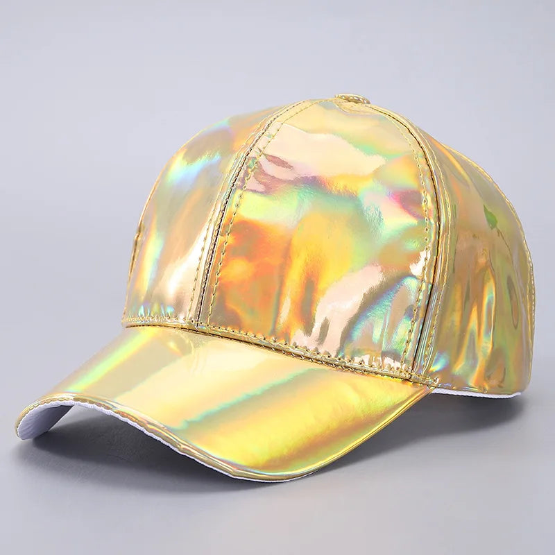 Waterproof PU Baseball Cap - Hip-Hop Rain Hat with Curved Brim for All-Weather Wear