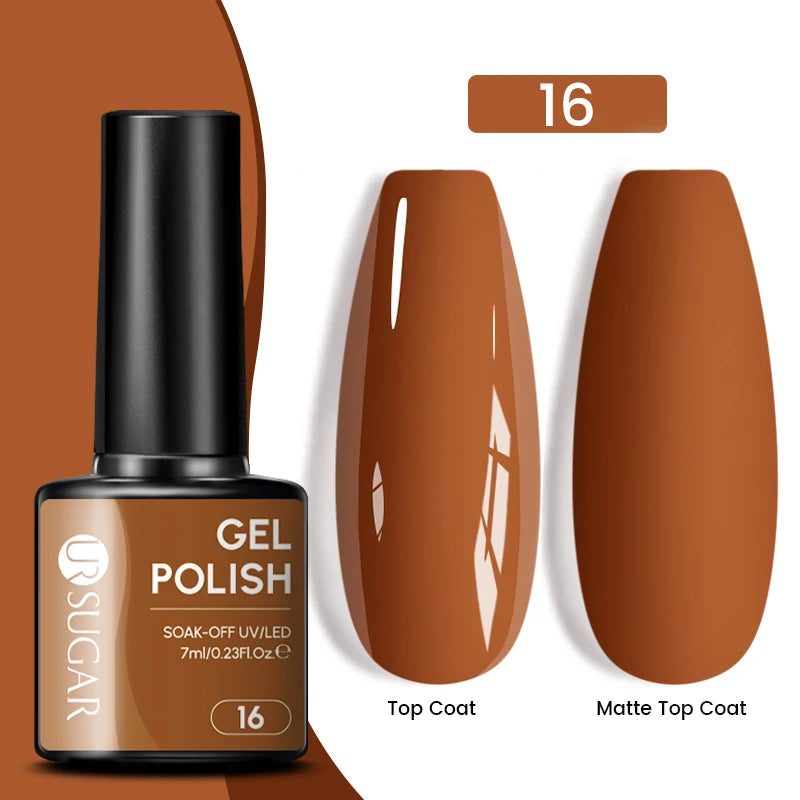 Glitter Gel Nail Polish – Semi-Permanent UV LED Gel with Sparkling Shimmer Finish