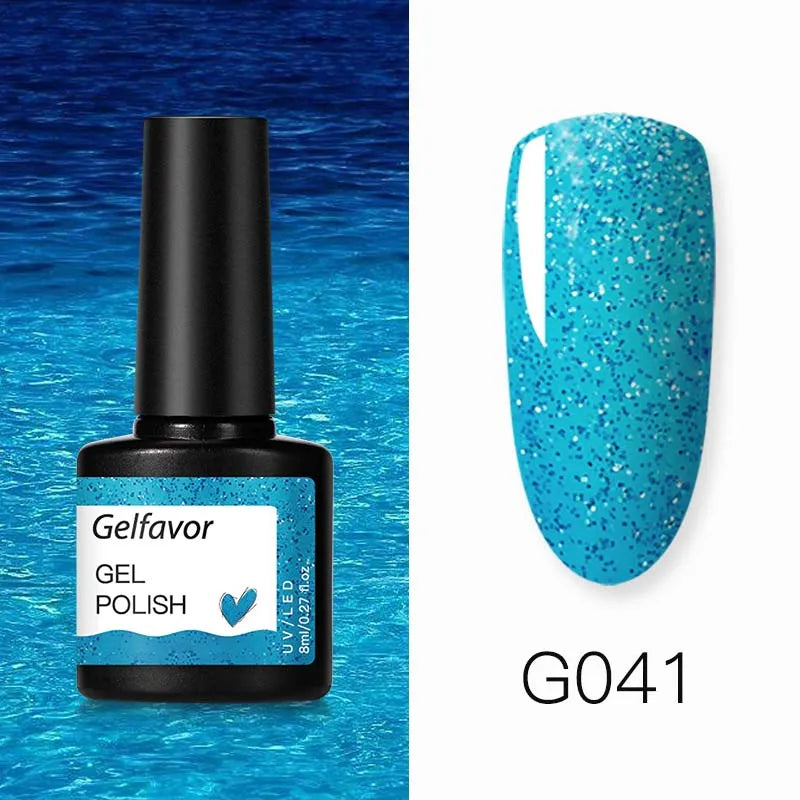ROSALIND Gel Nail Polish 8ml - Semi-Permanent UV Gel, Solid Color, Salon Quality