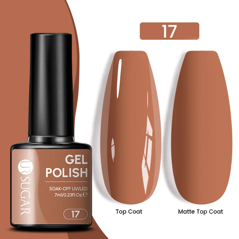 Dark Red Gel Nail Polish – Soak-Off LED/UV Gel Varnish for Salon & Home Use