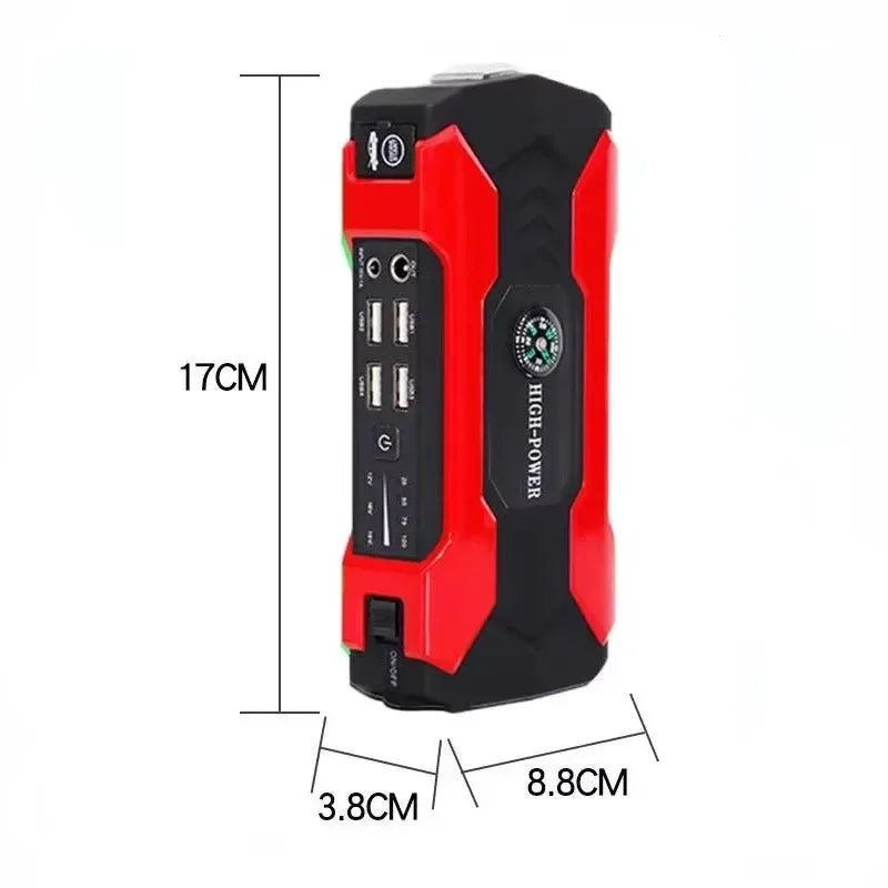 12V 98000mAh Car Jump Starter - Emergency Battery Power Bank & Booster
