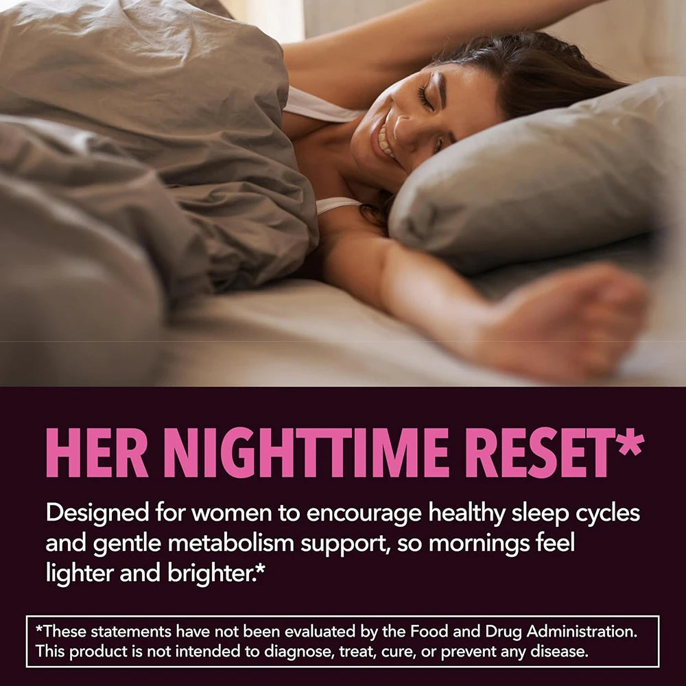 Night Time Weight Loss Capsules for Women - Sleep & Slim with Metabolism Booster