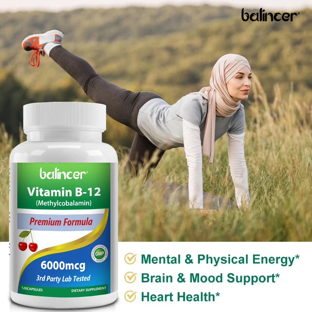 Vitamin B12 Supplement – Energy, Brain & Nervous System Support