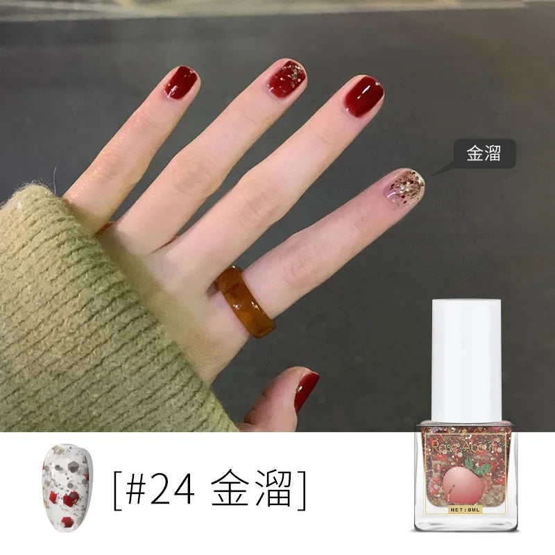 Water-Based Peelable Nail Polish - Fast Drying, Odorless, No UV Lamp Needed