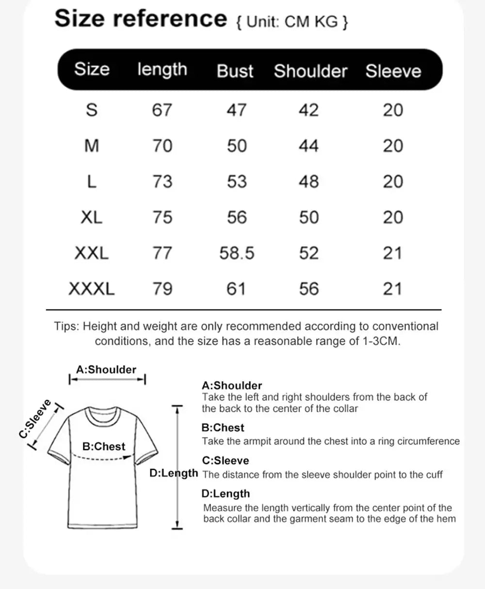 Loose Cotton T-Shirt Couple Fashion Trend Tee