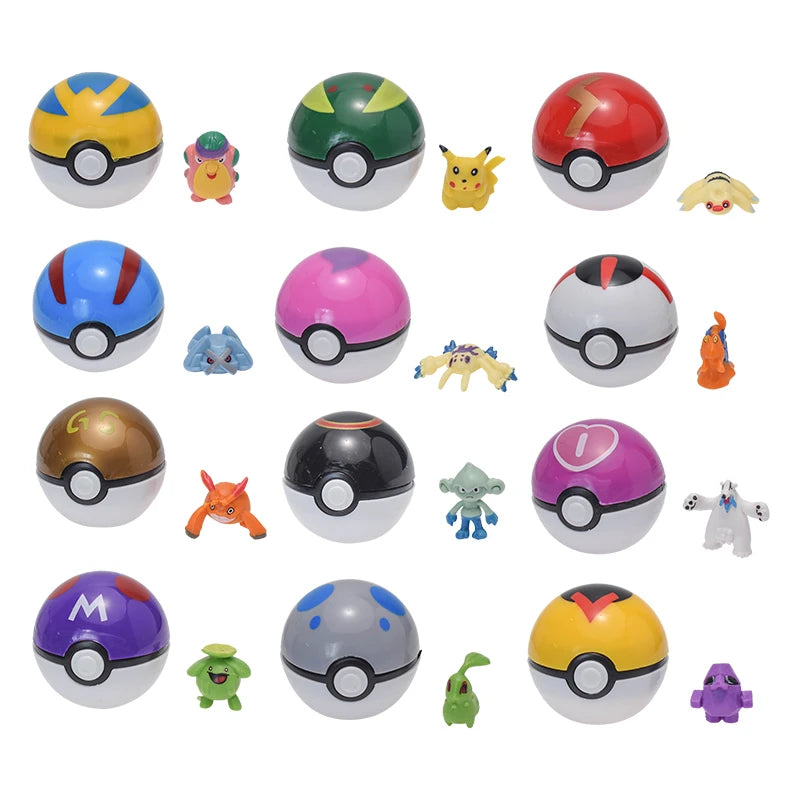 Pokemon Pokeball Figure Set – Anime Model Toys